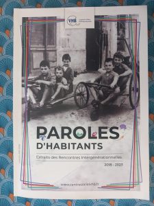 Avril 2024 : Sortie du livre « paroles d’habitants » édité par VHB, cofinancé par TdT